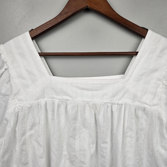 MATILDA JANE Enchanted Garden Best-Dressed Embroidered Blouse White Women Size L - Picture 7 of 16